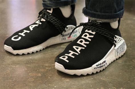 how many pharrell and chanel nmd shoes are there|adidas human race NMD pharrell Chanel.